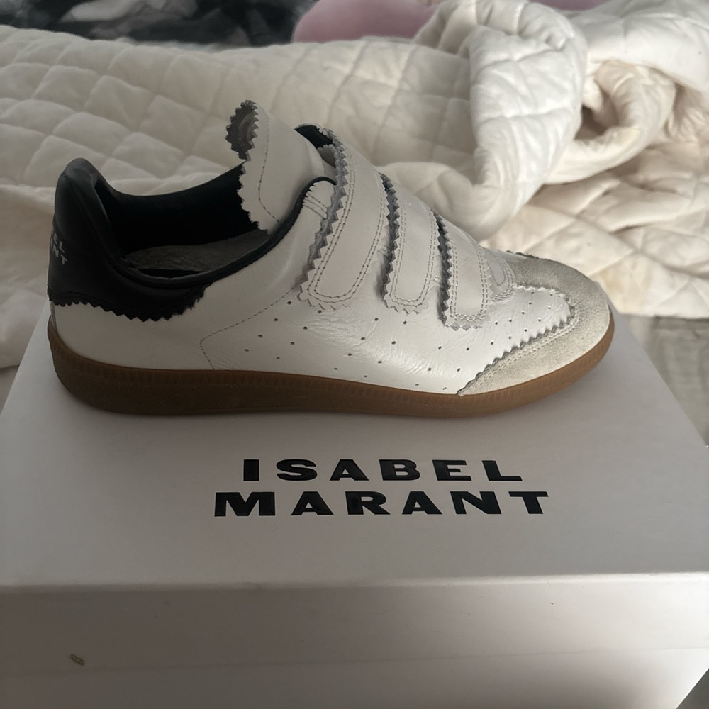 Isabel Marant Kids White and Black Sneakers